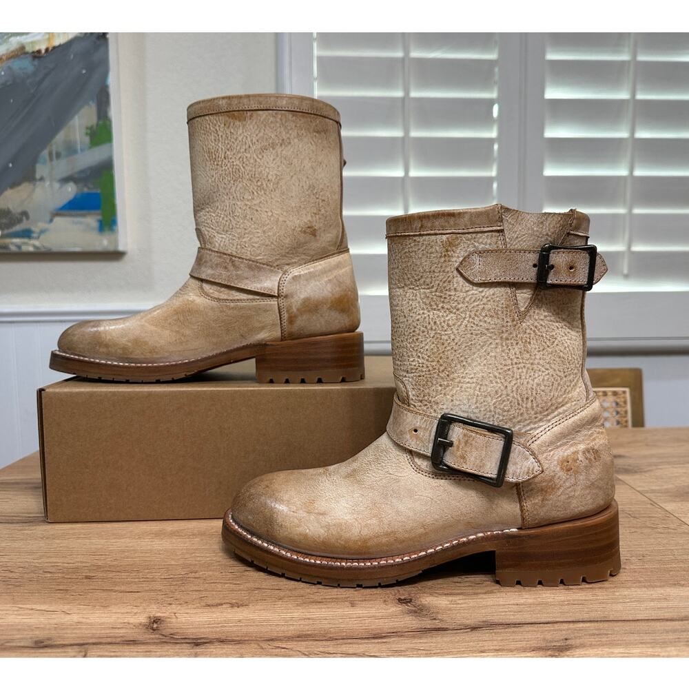 Cleo + Wolf Women's Blaine Fashion Booties Round Toe Tan Leather Size 7.5 NWOB - Picture 4 of 16